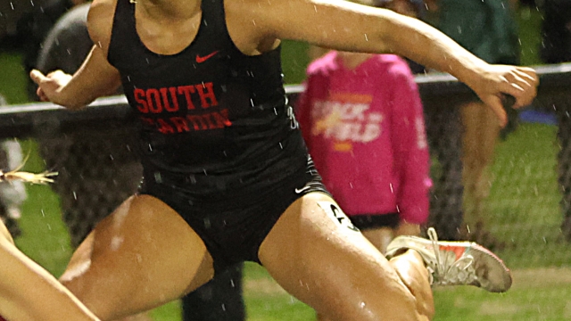 South Hardin sophomore Ava Salvo broke her own school record in the 400m hurdles on her way to qualifying at-large for the State Coed Track and Field Meet at Drake Stadium.